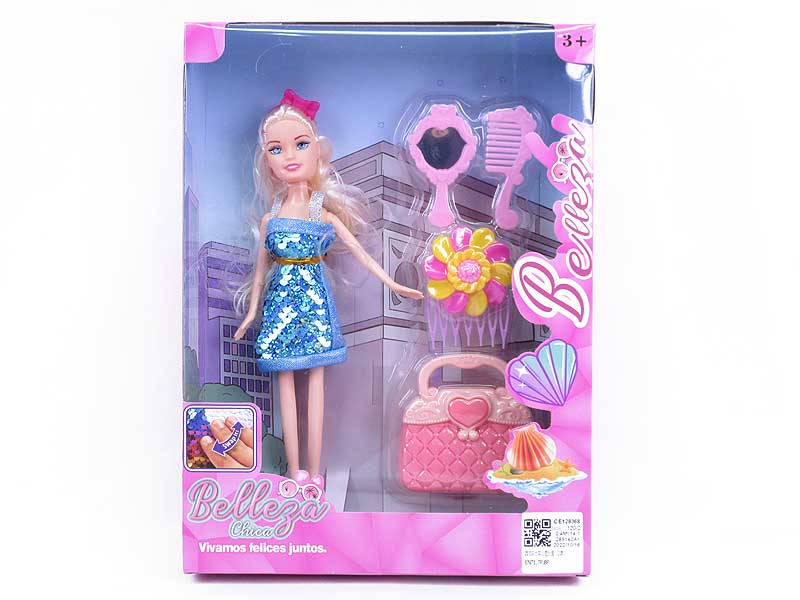 9inch Solid Body Doll Set(2S) toys