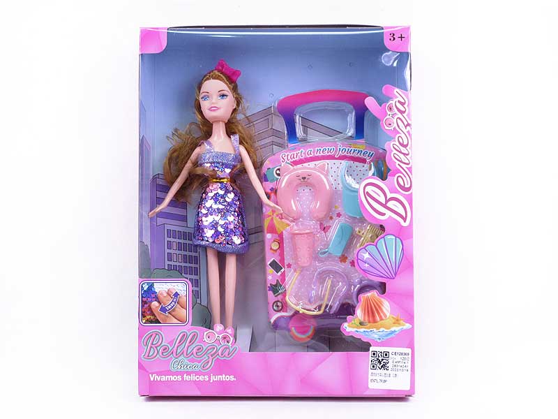 9inch Solid Body Doll Set(2S) toys