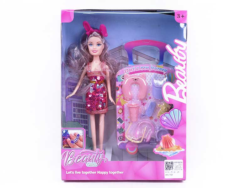 9inch Solid Body Doll Set(2S) toys