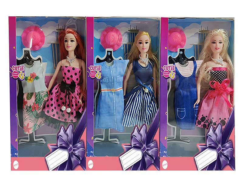 11.5inch Solid Body Doll Set(3S) toys