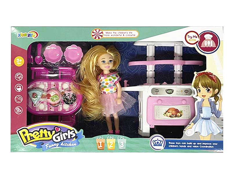 5inch Solid Body Doll Set toys