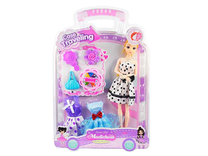 11.5inch Solid Body Doll Set(2C) toys