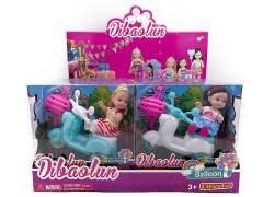 4.5inch Solid Body Doll Set 8 in 1 toys