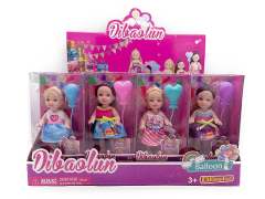 4.5inch Solid Body Doll Set 20 in 1 toys