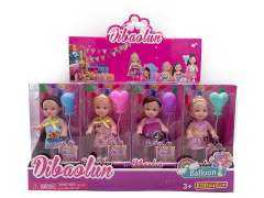 4.5inch Solid Body Doll Set 20 in 1 toys