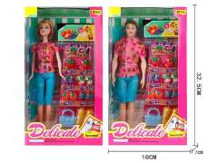 11.5inch Solid Body Doll Set(2S) toys