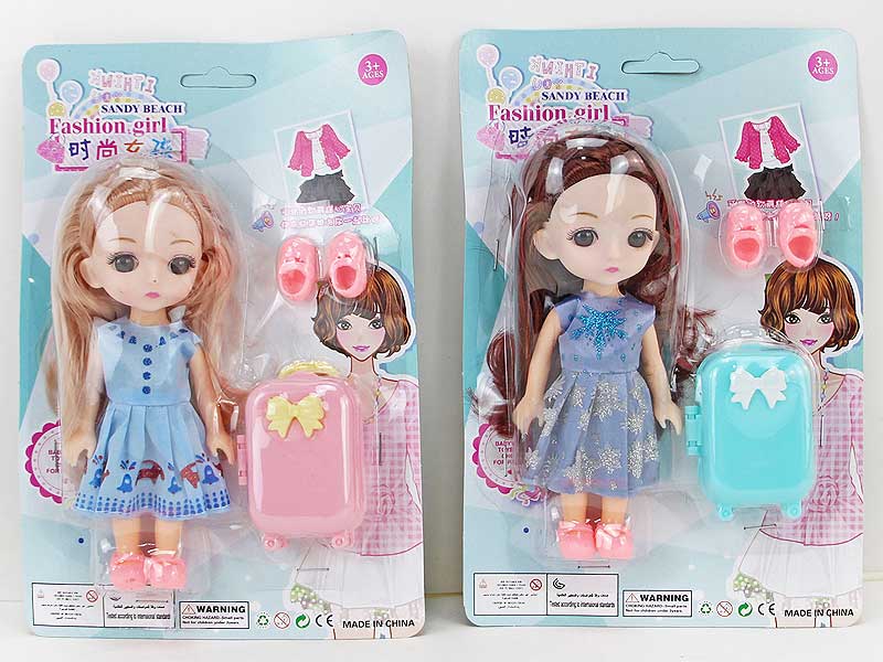 6inch Solid Body Doll Set(2S) toys