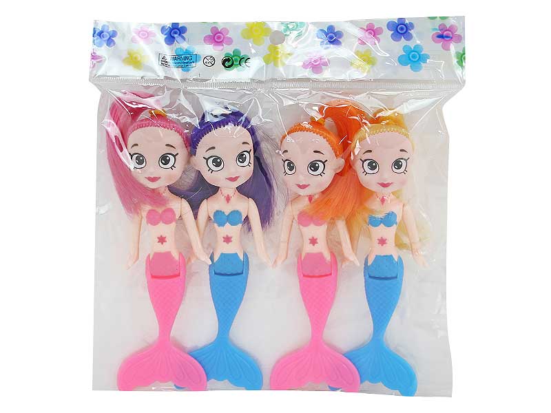 5inch Solid Body Mermaid(4in1) toys
