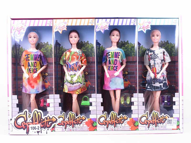 11inch Solid Body Doll Set(8in1) toys