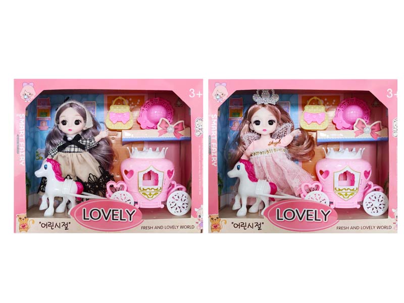 6inch Solid Body Doll Set(2S) toys