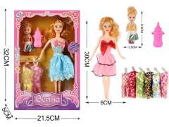 11inch Solid Body Doll Set toys