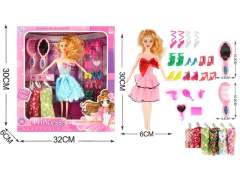 11inch Solid Body Doll Set(2C) toys