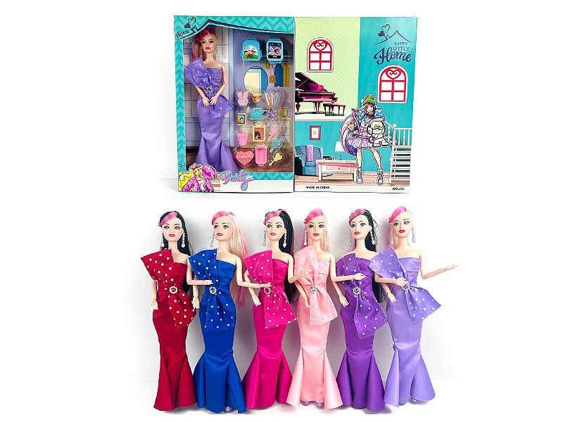 11inch Solid Body Doll Set(6C) toys