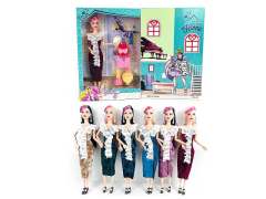 11inch Solid Body Doll Set(6C) toys