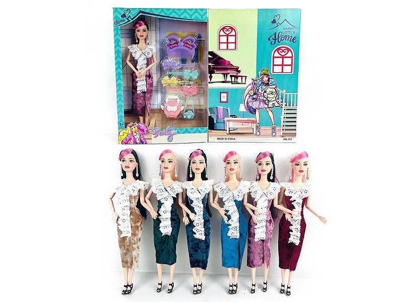 11inch Solid Body Doll Set toys