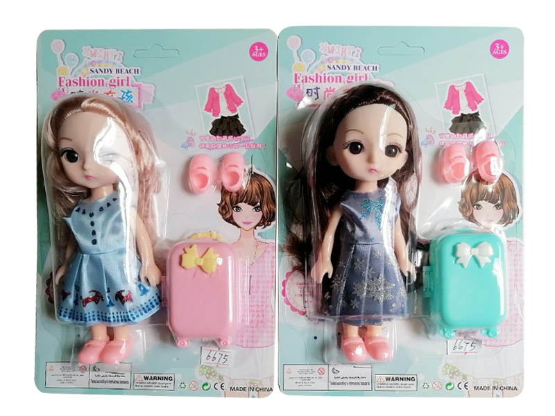 6inch Solid Body Doll Set(2S) toys