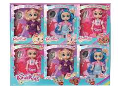 6inch Solid Body Doll Set(6in1) toys