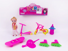 3.5inch Solid Body Doll Set