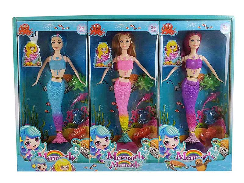 11.5inch Solid Body Mermaid(3in1) toys