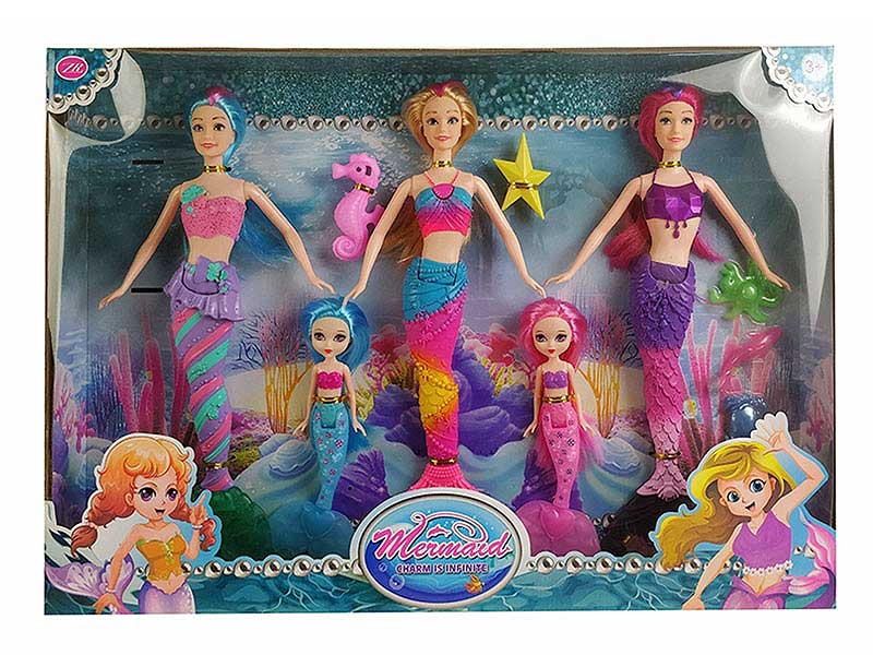 11.5inch Solid Body Mermaid Set(3in1) toys