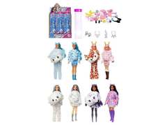 11.5inch Solid Body Doll Set(6pcs) toys