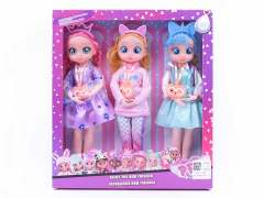 9inch Solid Body Doll Set(3in1) toys