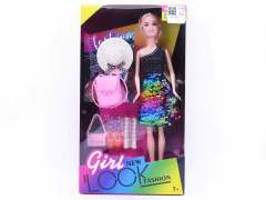 11inch Solid Body Doll Set toys