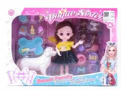 6inch Solid Body Doll Set