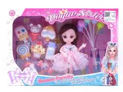 6inch Solid Body Doll Set