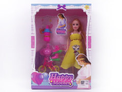 11inch Solid Body Pregnant Barbie Set