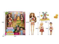 Solid Body Doll Set(3in1) toys