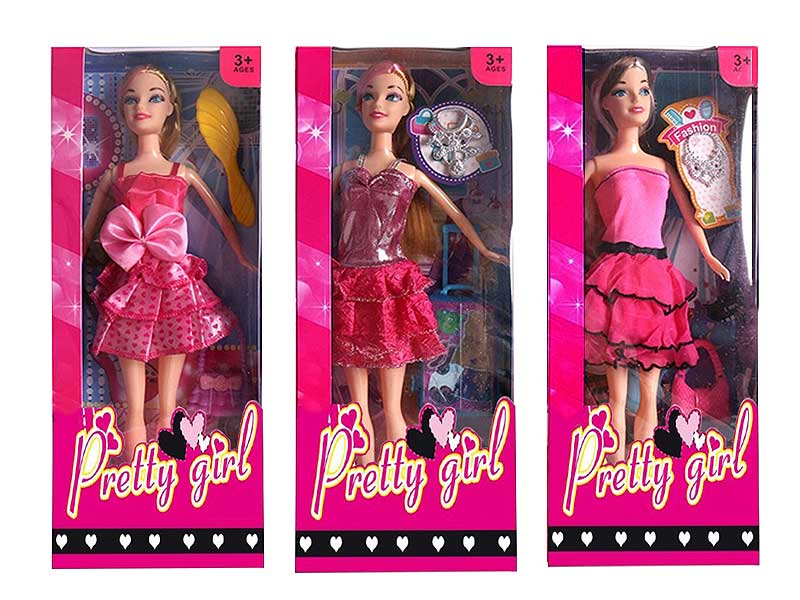 11.5inch Solid Body Doll Set(3S) toys