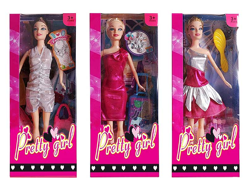 11.5inch Solid Body Doll Set(3S) toys