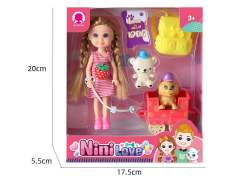 6inch Solid Body Doll Set toys