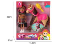 6inch Solid Body Doll Set toys