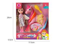 6inch Solid Body Doll Set toys