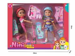 6inch Solid Body Doll Set(2in1) toys