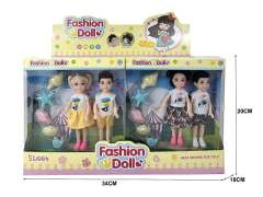 6inch Solid Body Doll Set(8in1)