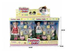 6inch Solid Body Doll Set(8in1)