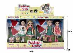 6inch Solid Body Doll Set(6in1) toys