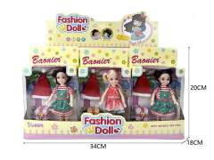 6inch Solid Body Doll Set(12in1) toys