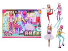 11.5inch Solid Body Doll Set toys