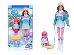 11.5inch Solid Body Doll Set toys