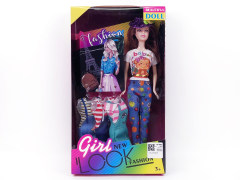 11.5inch Solid Body Doll Set(2S) toys