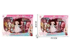 6inch Solid Body Doll Set