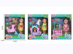 6inch Solid Body Doll Set(3S) toys