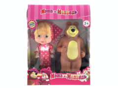 3inch Solid Body Doll & Bear