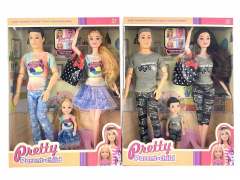 11inch Solid Body Doll Set(2S) toys