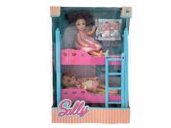 5.5inch Solid Body Doll Set