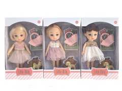 6inch Solid Body Doll Set(3S) toys